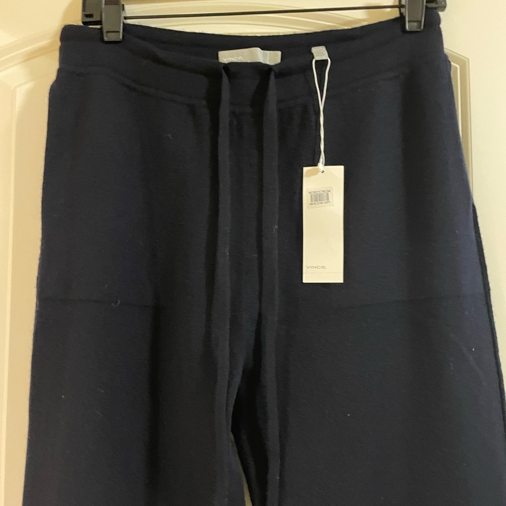New Vince cashmere and wool women’s pants blue small
